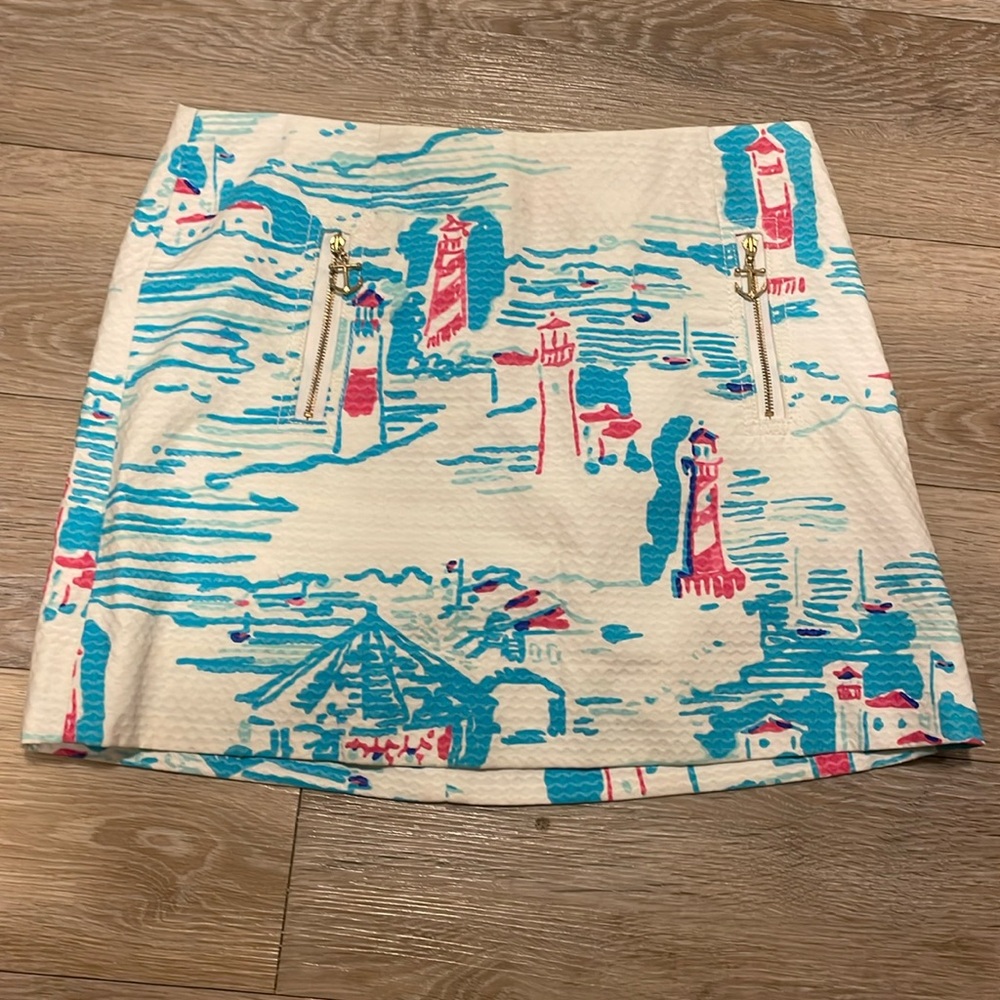 Lilly Pulitzer nautical mini skirt